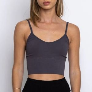 1170 Briavia SOMERSET OPEN BACK CAMI GREY S/M